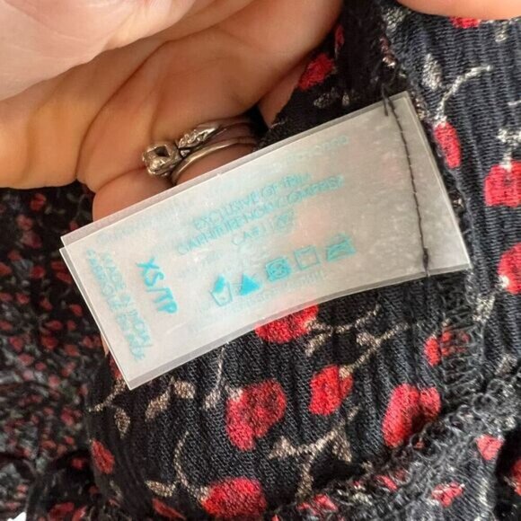 Tropiks Swimwear Women’s XS Floral Short Sleeve Asymmetrical Cover Up Dress NWT - Picture 6 of 10